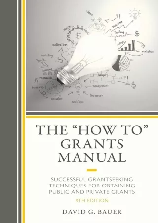 DOWNLOAD The How To Grants Manual Successful Grantseeking Techniques for