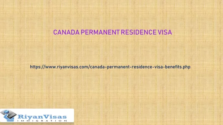 canada permanent residence visa