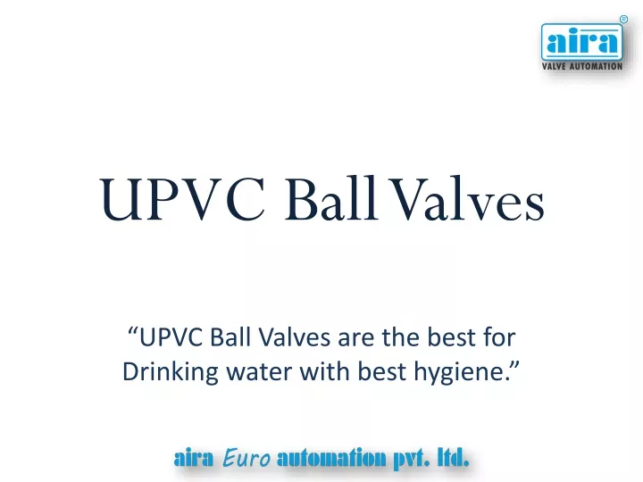 upvc ball valves