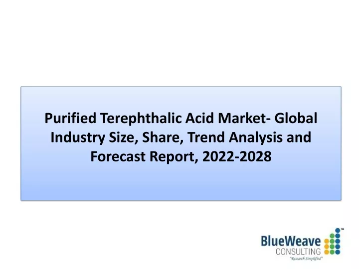 purified terephthalic acid market global industry