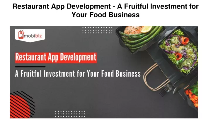 restaurant app development a fruitful investment for your food business