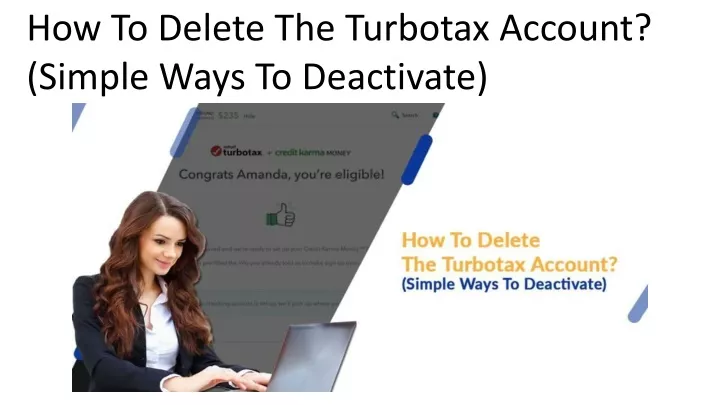 how to delete the turbotax account simple ways