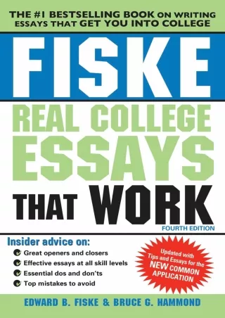 READING Fiske Real College Essays That Work Fiske College Guides