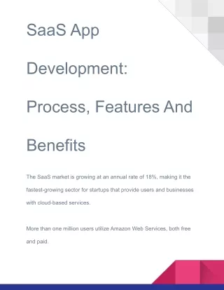 SaaS App Development: Process, Features And Benefits