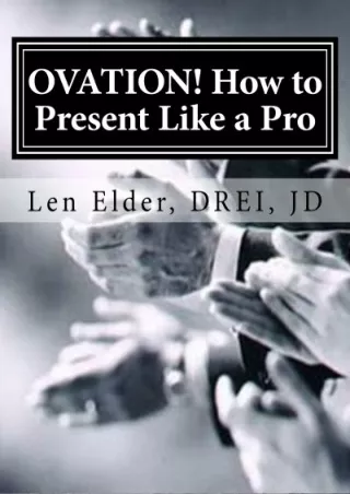 READ Ovation  How To Present Like A Pro The Re Invention of Adult Education