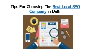 Tips for Choosing the Best Local SEO Company