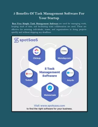 5 benefits of task management software for your