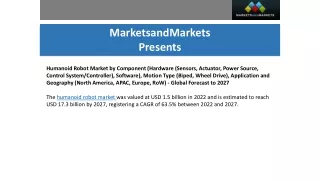 The Drivers And Opportunities For The Humanoid Robot Market