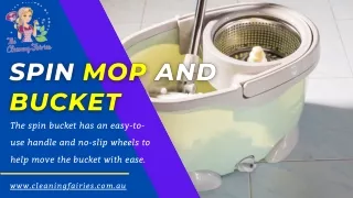 the spin bucket has an easy to