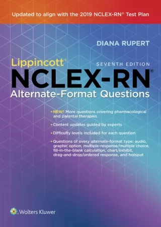 EPUB Lippincott NCLEX RN Alternate Format Questions