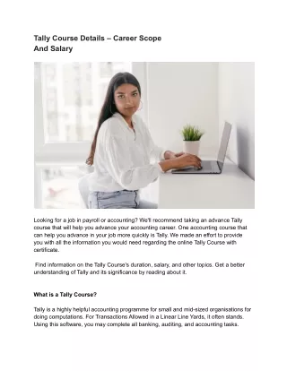 tally course details career scope and salary