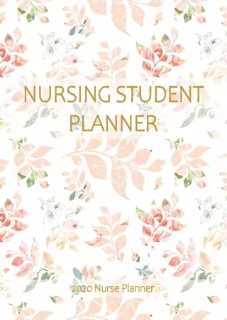 EPUB Nursing Student Planner 2020 Nurse Planner Great Calendar Weekly And
