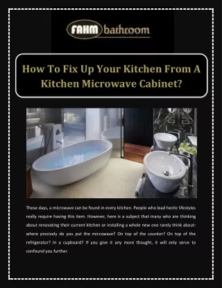 How To Fix Up Your Kitchen From A Kitchen Microwave Cabinet