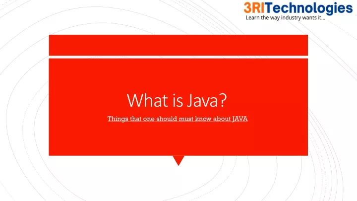 what is java