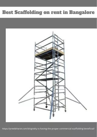 Best Scaffolding on rent in Bangalore
