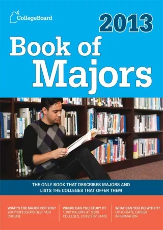 DOWNLOAD Book of Majors 2013 College Board Book of Majors