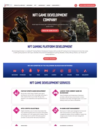 NFT Game Development Company | Build NFT Game & Earn Money 10X Times - Blockchai
