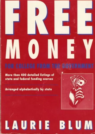 EPUB Free Money for College from the Government A HENRY HOLT REFERENCE BOOK