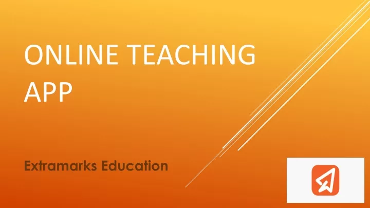 o nline teaching app