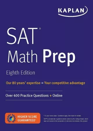 READ SAT Math Prep Over 400 Practice Questions  Online Kaplan Test Prep
