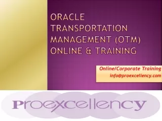 oracle transportation management otm online training