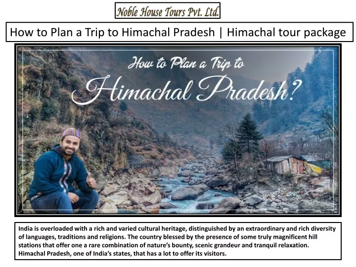 how to plan a trip to himachal pradesh himachal