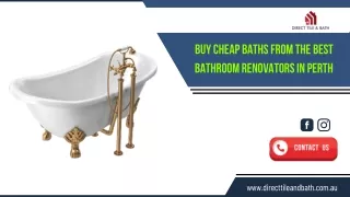 Buy Cheap Baths from the Best Bathroom Renovators in Perth