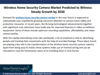 wireless home security camera market predicted