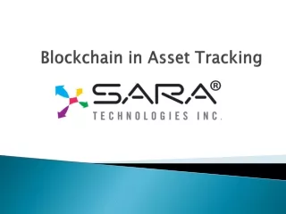 blockchain in a sset tracking