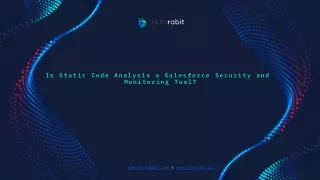 Is Static Code Analysis a Salesforce Security and Monitoring Tool