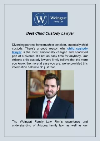 Best Child Custody Lawyer