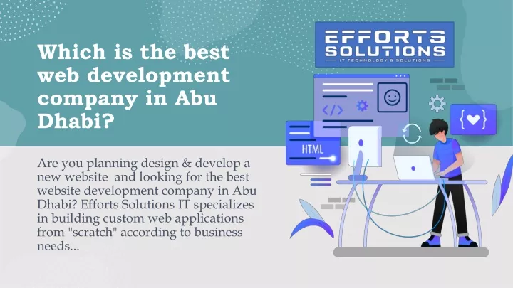 which is the best web development company in abu dhabi