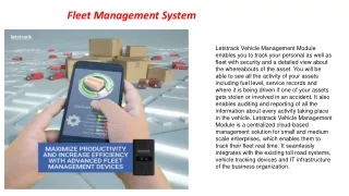fleet management system