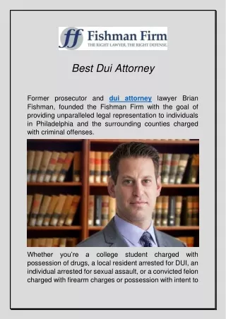 Best Dui Attorney
