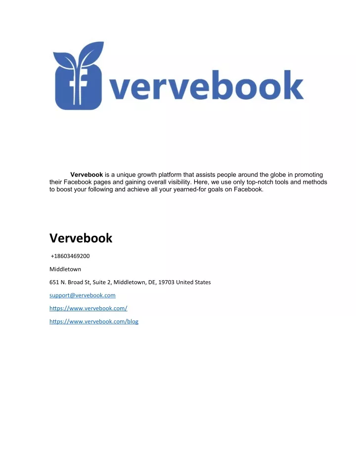 vervebook is a unique growth platform that