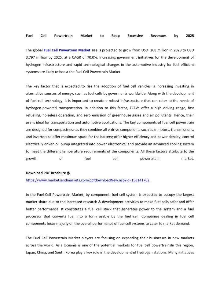 fuel cell powertrain market fuel cell powertrain