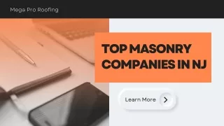 Top Masonry Companies in NJ | Mega Pro Roofing