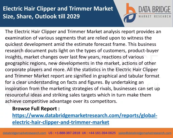 electric hair clipper and trimmer market size