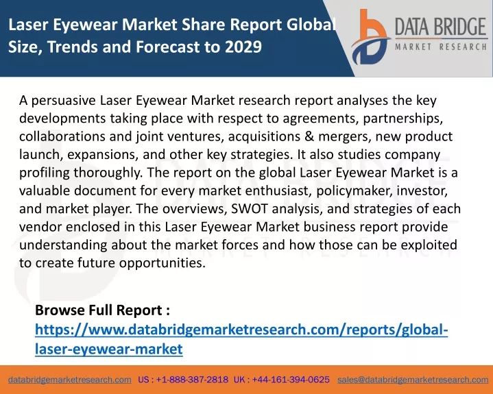 laser eyewear market share report global size