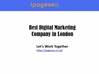 Best Digital Marketing Company in London - ipageseo.co.uk