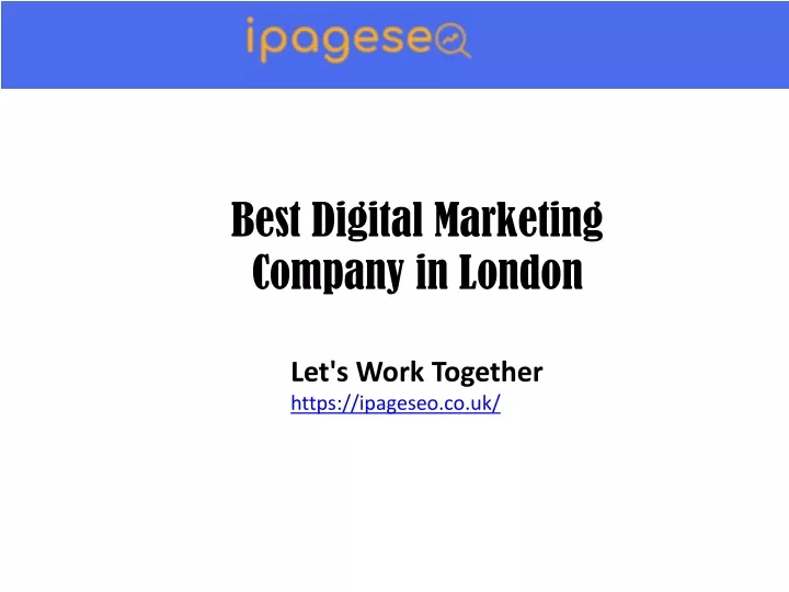best digital marketing company in london