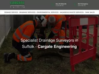 Specialist Drainage Surveyors in Suffolk - Cargate Engineering