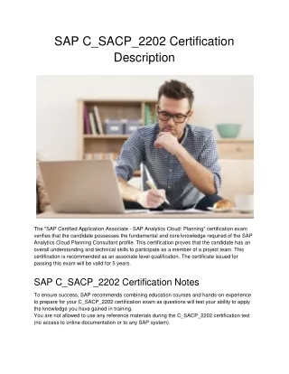 sap c sacp 2202 certification description