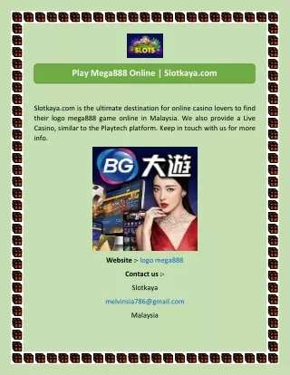 Logo Mega888 | Slotkaya.com