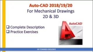 auto cad 2018 19 20 for mechanical drawings