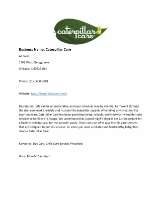 Caterpillar Care