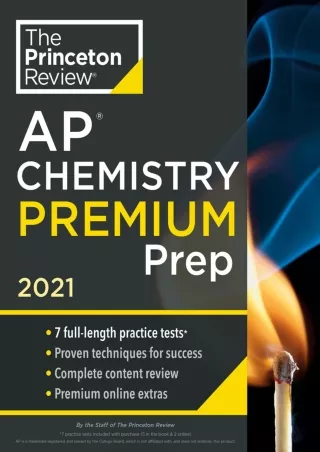 EBOOK Princeton Review AP Chemistry Premium Prep 2021 7 Practice Tests