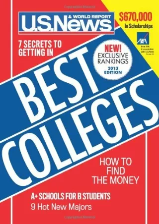 DOWNLOAD U S News Best Colleges 2013