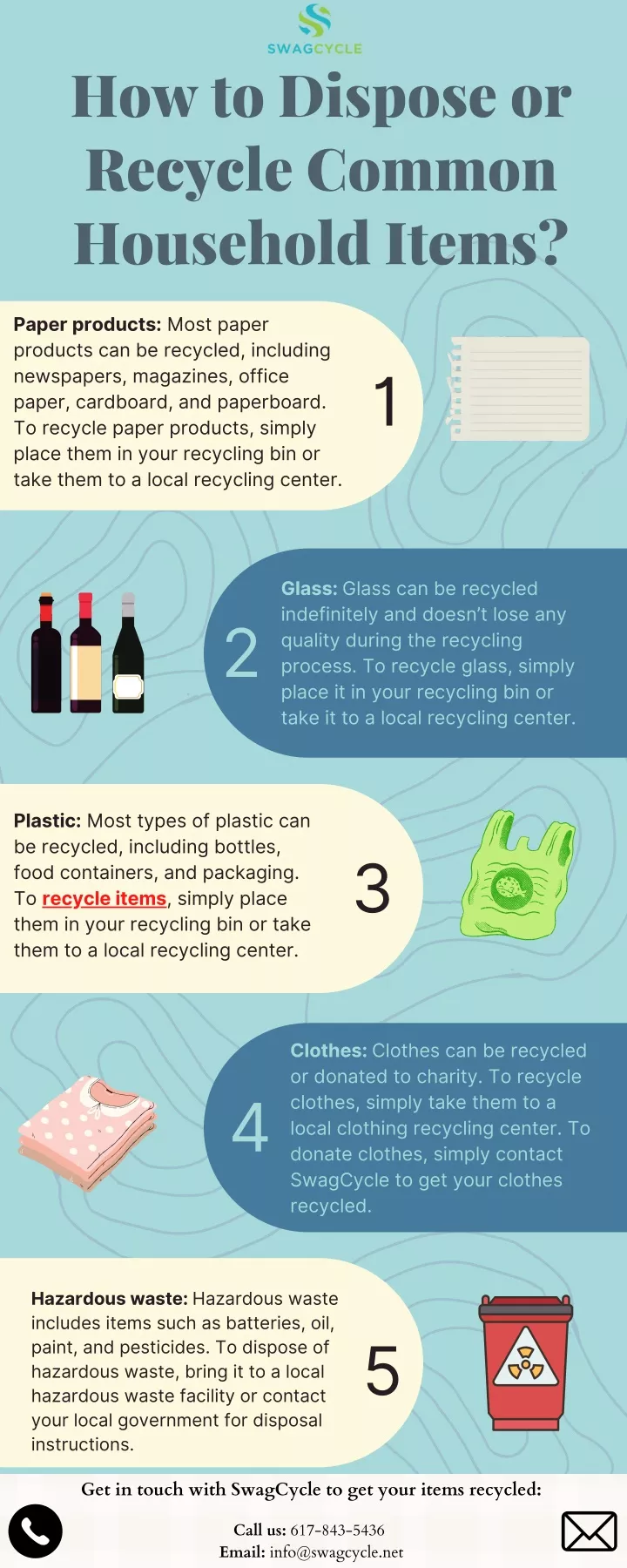 how to dispose or recycle common household items