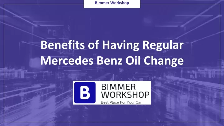 bimmer workshop